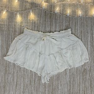 Sincerely Jules Layered Ruffle Boho Festi Shorties- Size M